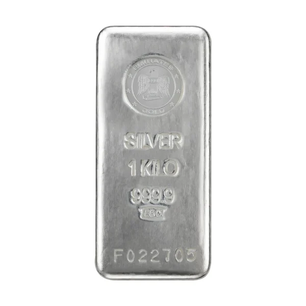 Серебряный слиток Emirates, Турция, 1 кг, проба 999,9 MD